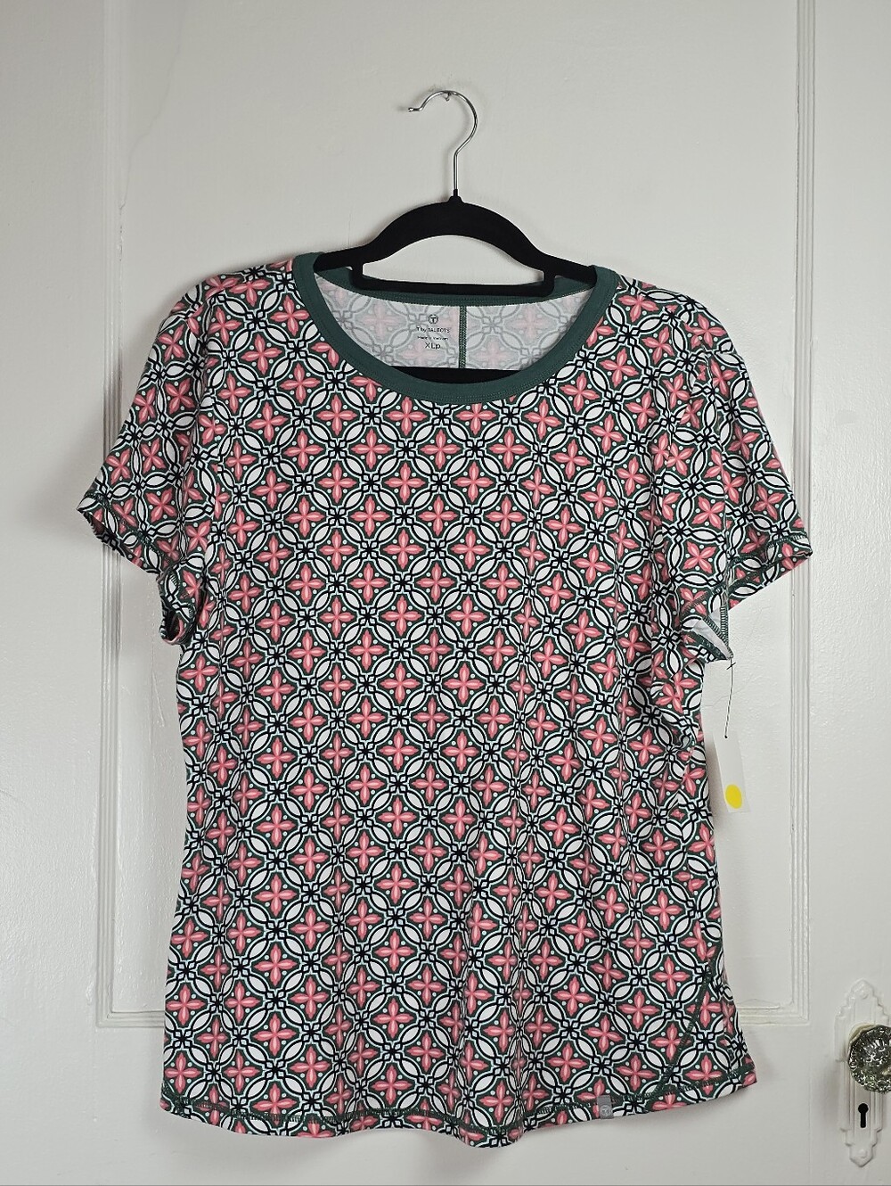 Talbots Green and Pink Casual Athleisure Tee NEW W/ tags XLp